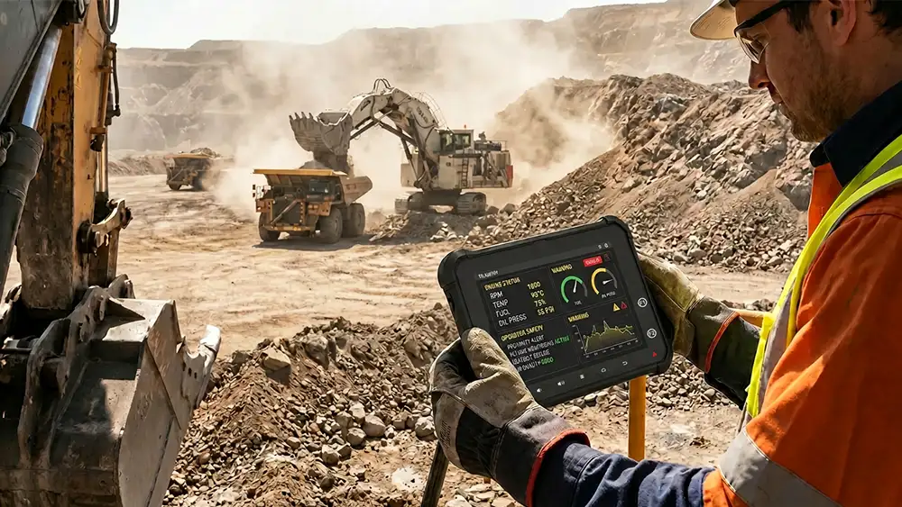 rugged tablet for mining
