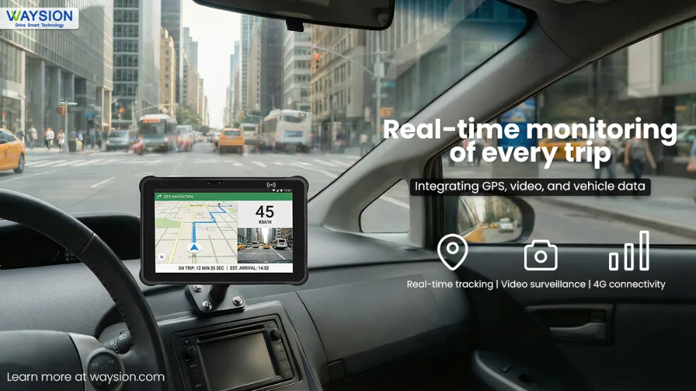 Real time monitoring of every trip WT10MX Rugged Tablet For Taxi Dispatch
