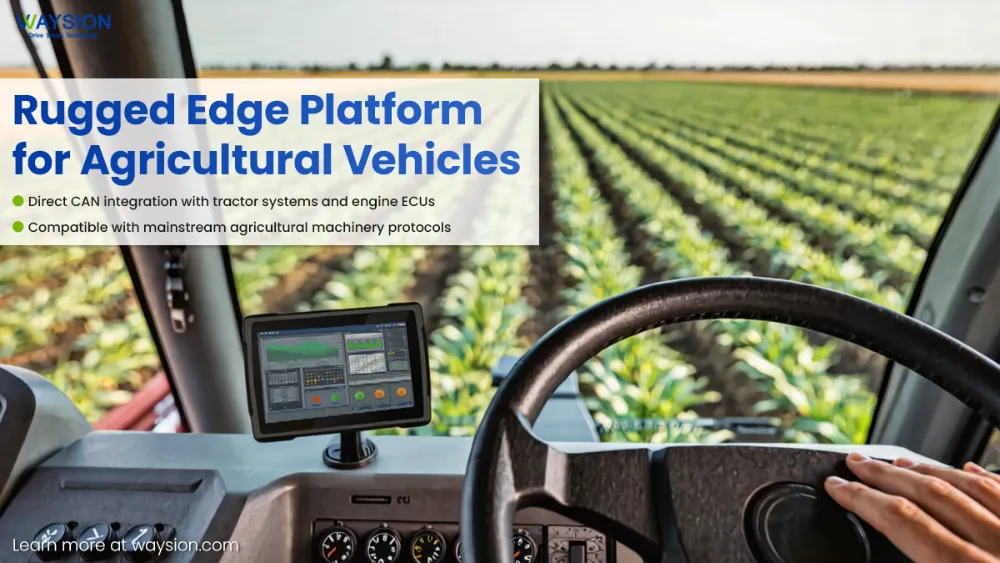 Rugged Edge Platform for Agricultural Vehicles SYV10R Rugged Tablet For Precision Agriculture