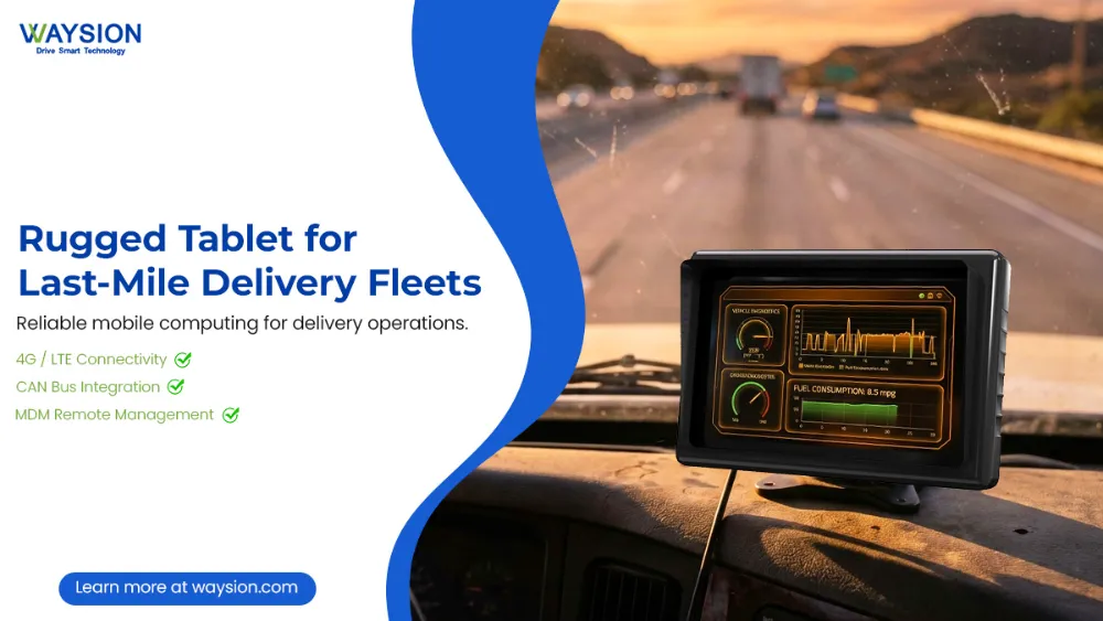Rugged Tablet for Last Mile Delivery Fleets V7S Rugged Tablet For Fleet Management