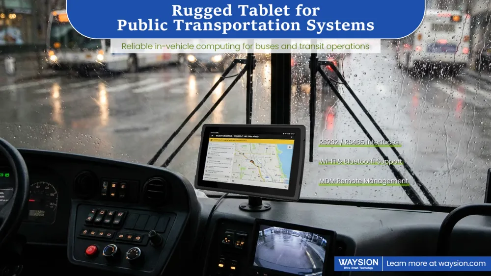 Rugged Tablet for Public Transportation Systems SYV10R Rugged Tablet For Public Transportation