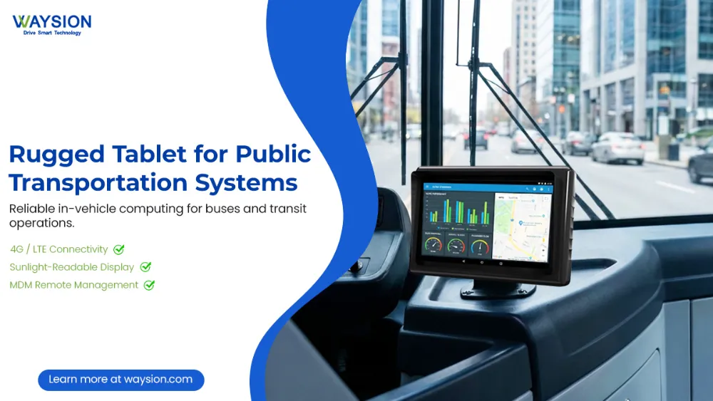 Rugged Tablet for Public Transportation Systems v7s Italy