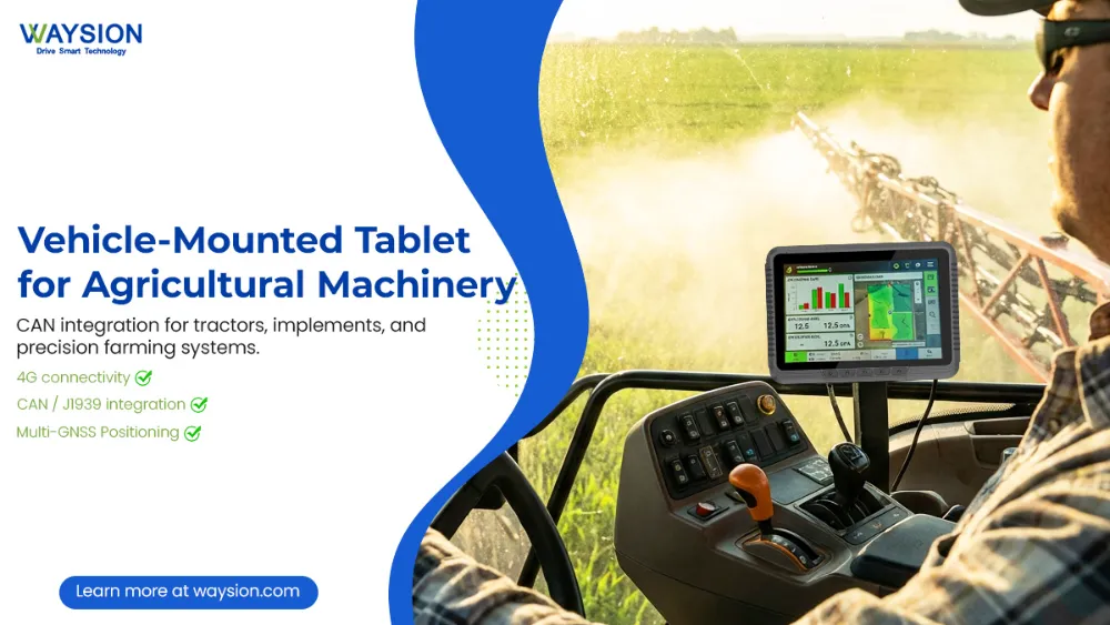Vehicle Mounted Tablet for Agricultural Machinery SYV08A Rugged Tablet For Precision Agriculture usa
