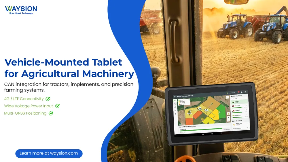 Vehicle Mounted Tablet for Agricultural Machinery SYV10R Rugged Tablet For Precision Agriculture Finland