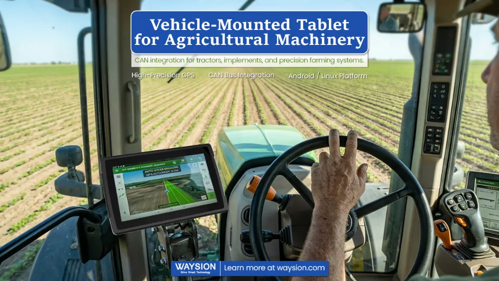 Vehicle Mounted Tablet for Agricultural Machinery SYV10R Rugged Tablet For Precision Agriculture Switzerland