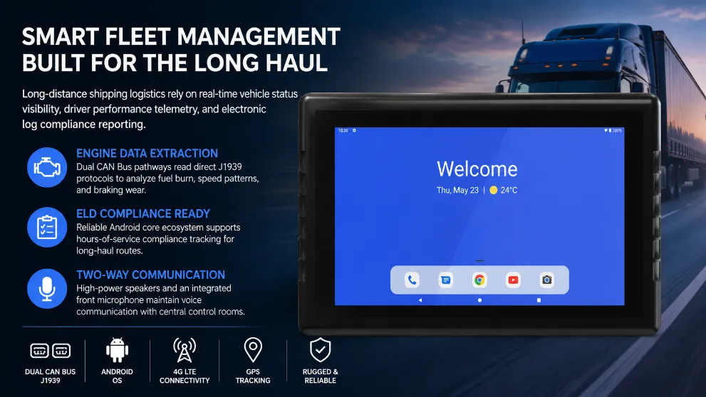 Long-Haul Logistics Fleet Dashboard Network