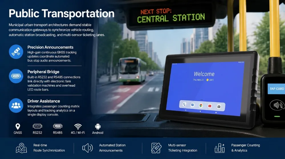 Municipal Public Transit Telematics Layout