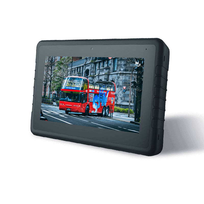 V7S Our rugged driver tablets are widely used In Truck, Bus/Coach, Taxi, School Bus, Police car, Mining/Construction/Agriculture Vehicles etc.