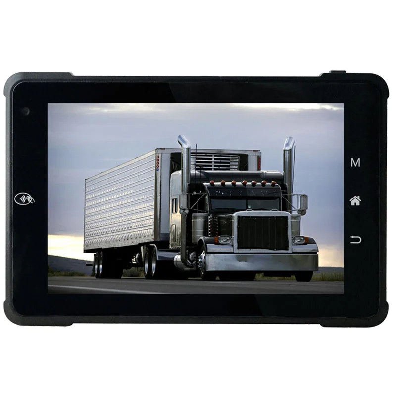7" Android 11 rugged driver tablet, IP65 rated, with 4G LTE, WiFi/BT, GPS, cameras, NFC, AHD in