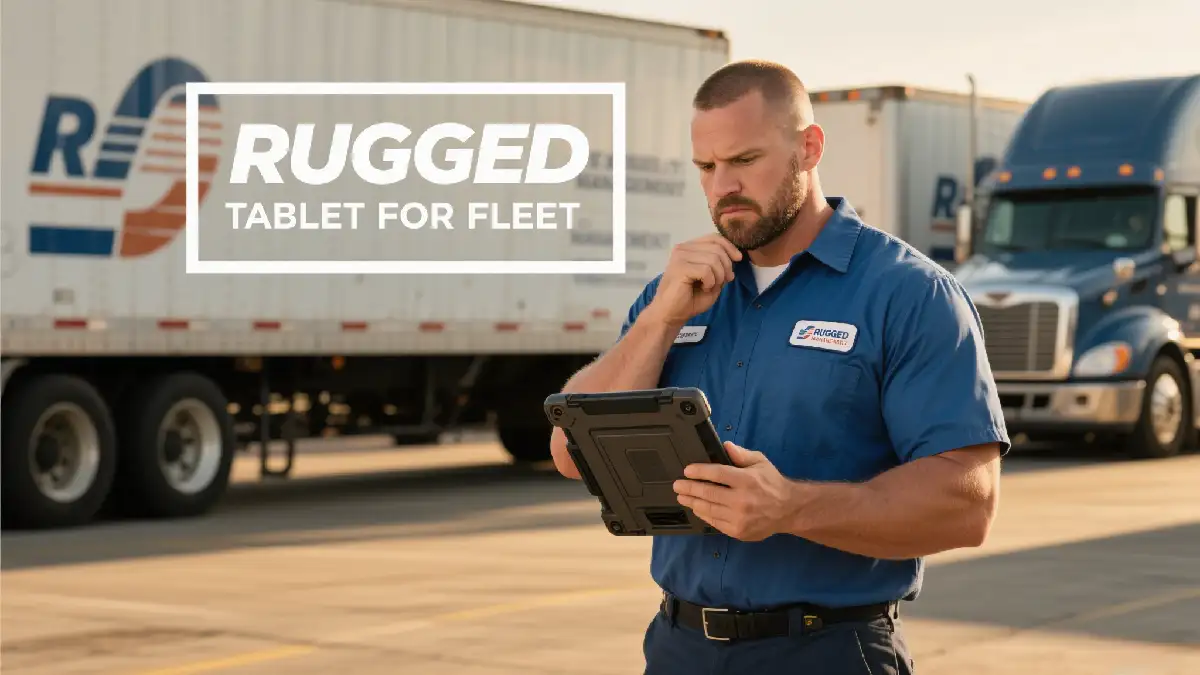 Truck-driver-using-tablet-for-streaming