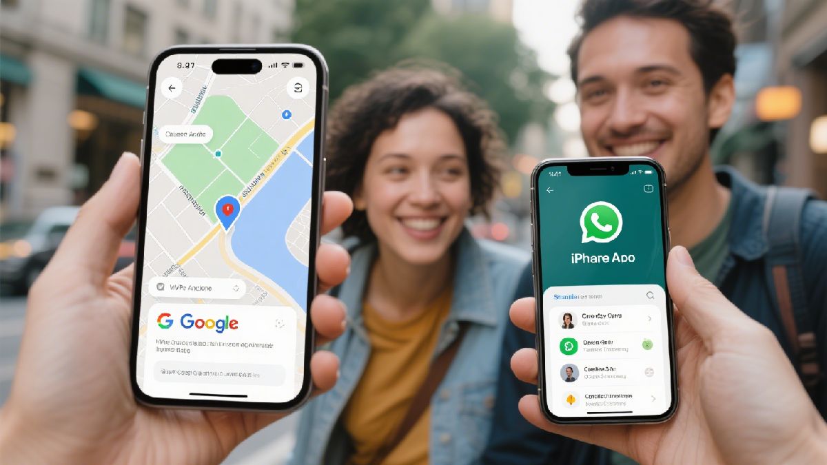 Share location Android to iPhone free