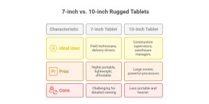 7 inch rugged tablet android vs. 10 inch rugged android tablet
