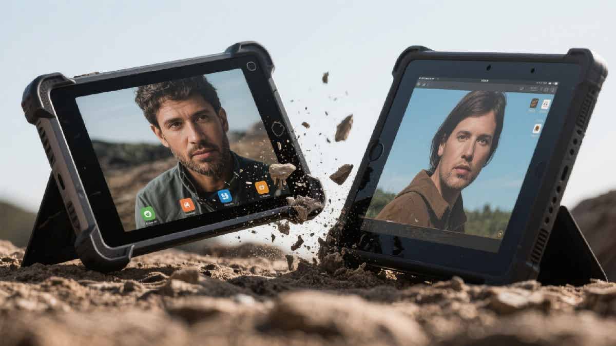 Rugged Tablet vs. Standard Tablet 1
