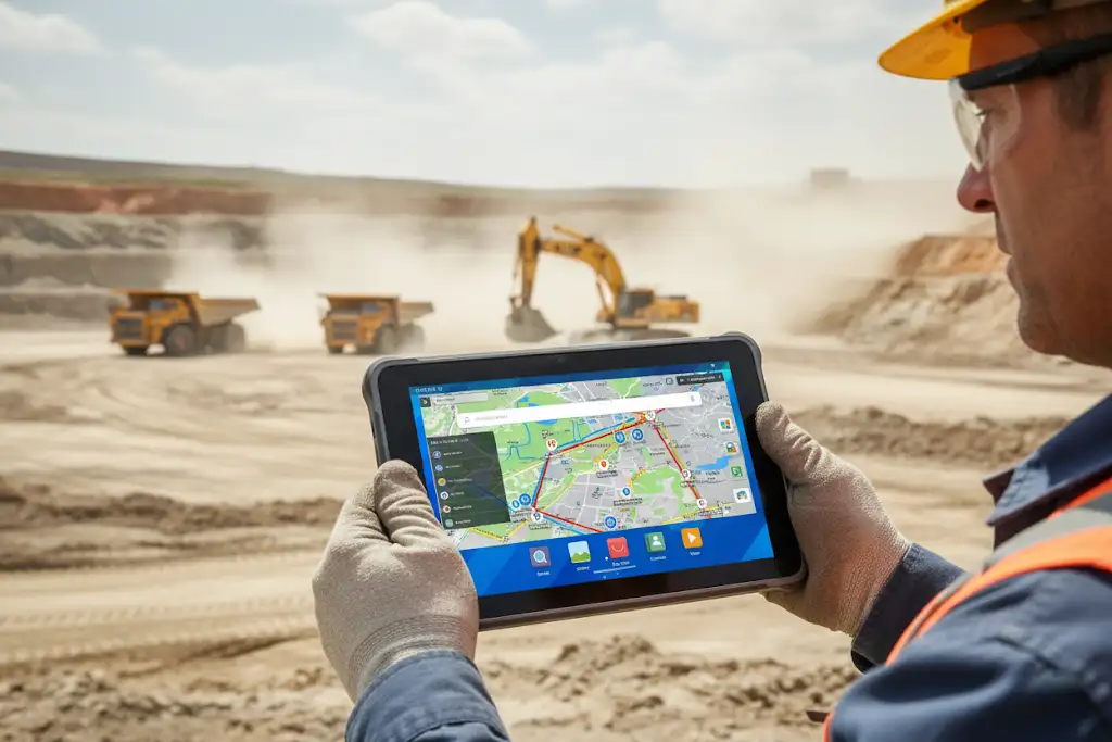 rugged tablet for Construction Mining