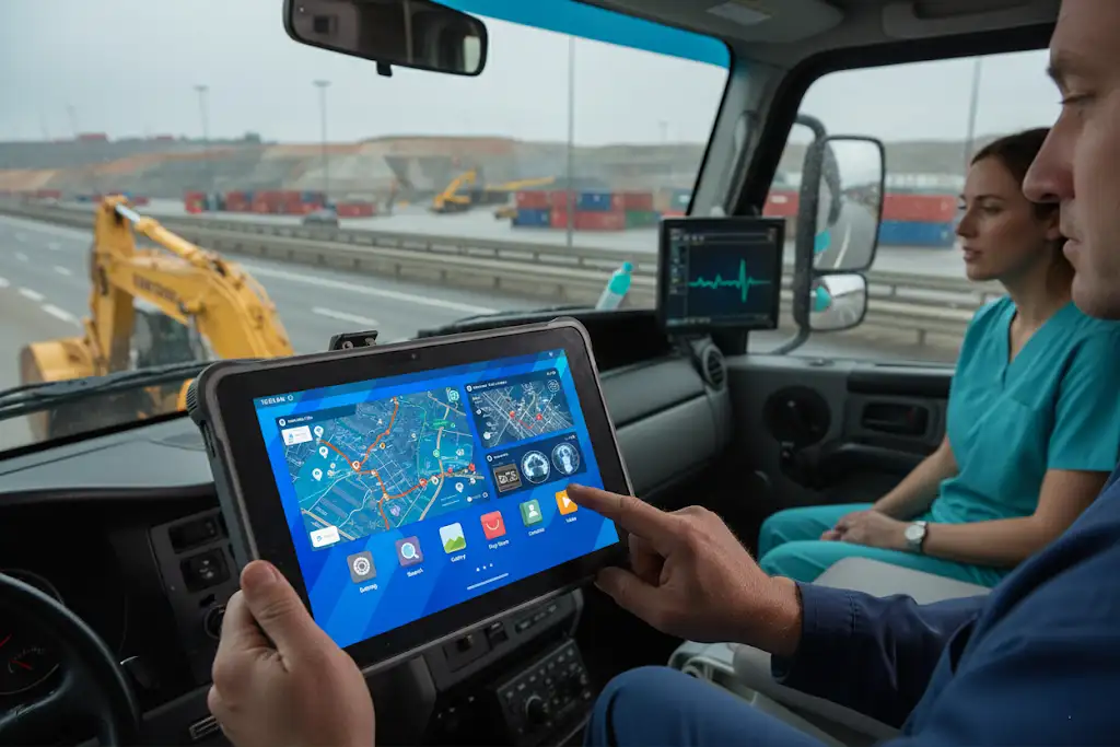 rugged tablet for Fleet Logistics