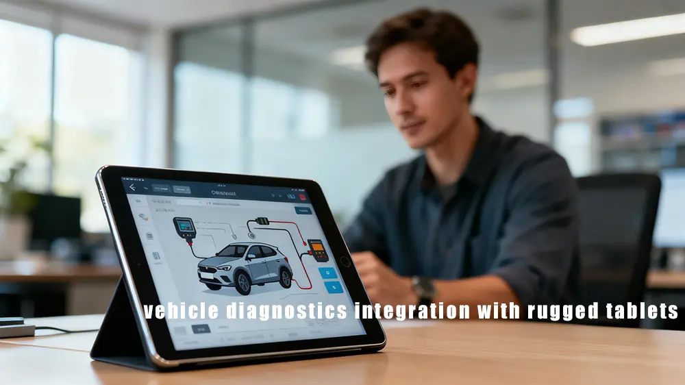 vehicle diagnostics integration with rugged tablets