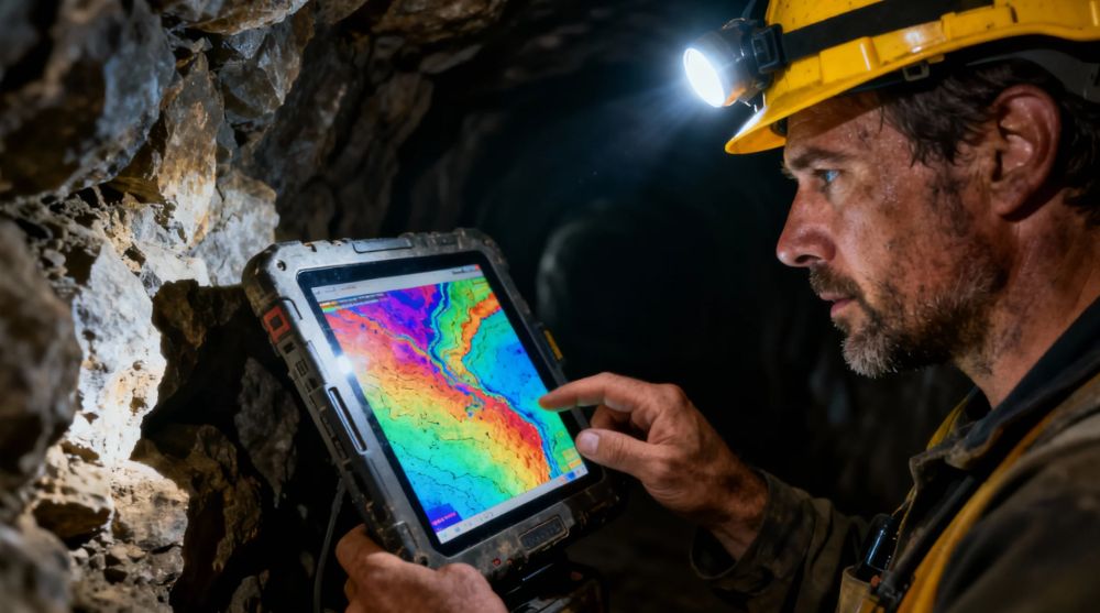 Rugged tablets for mining vehicle mounting systems