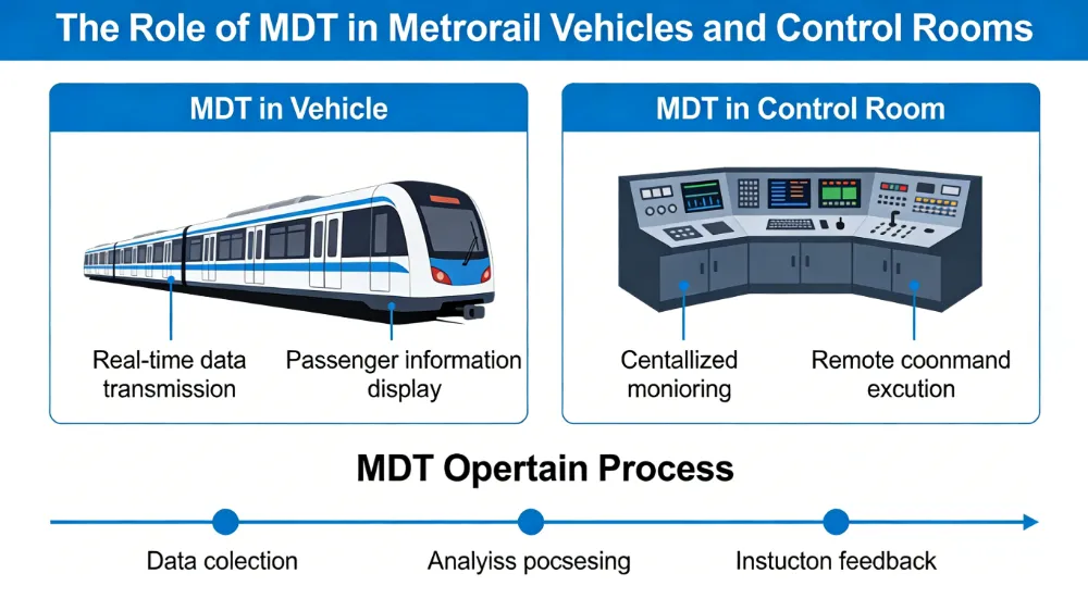 The Role of MDT in Metrorail Vehicles and Control Rooms