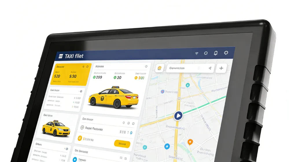 Vehicle Mounted Tablet for Taxi Fleet Operations