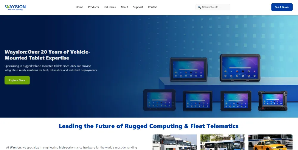 waysion-china-rugged-vehicle-tablet-manufacturer-supplier