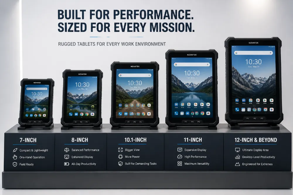 Rugged Tablet Screen Sizes From 7-inch to 12-inch and Beyond