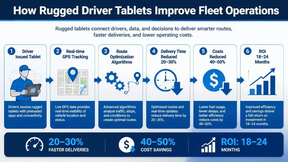 Rugged Driver Tablet vs. Smartphone vs. Laptop