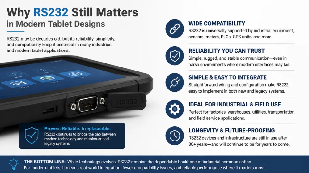 Why RS232 Still Matters in Modern Tablet Designs