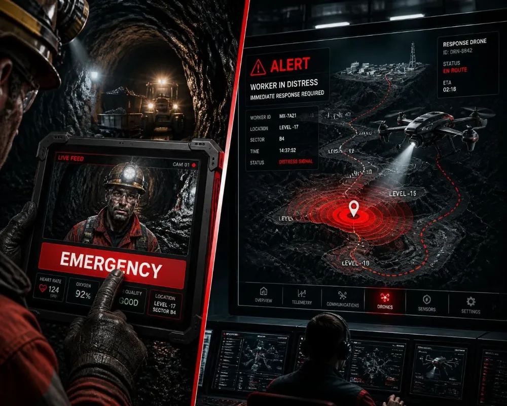 rugged tablet for mining,Emergency Response and Geofencing